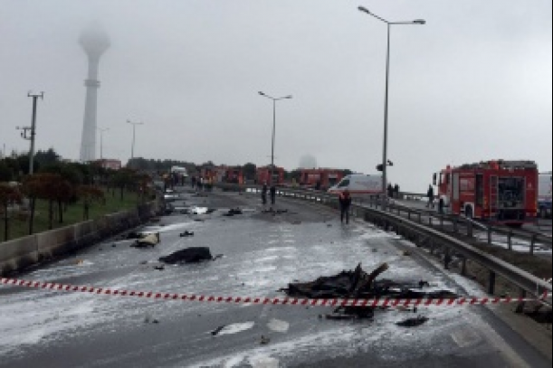 В Стамбуле разбился вертолёт с российскими гражданами