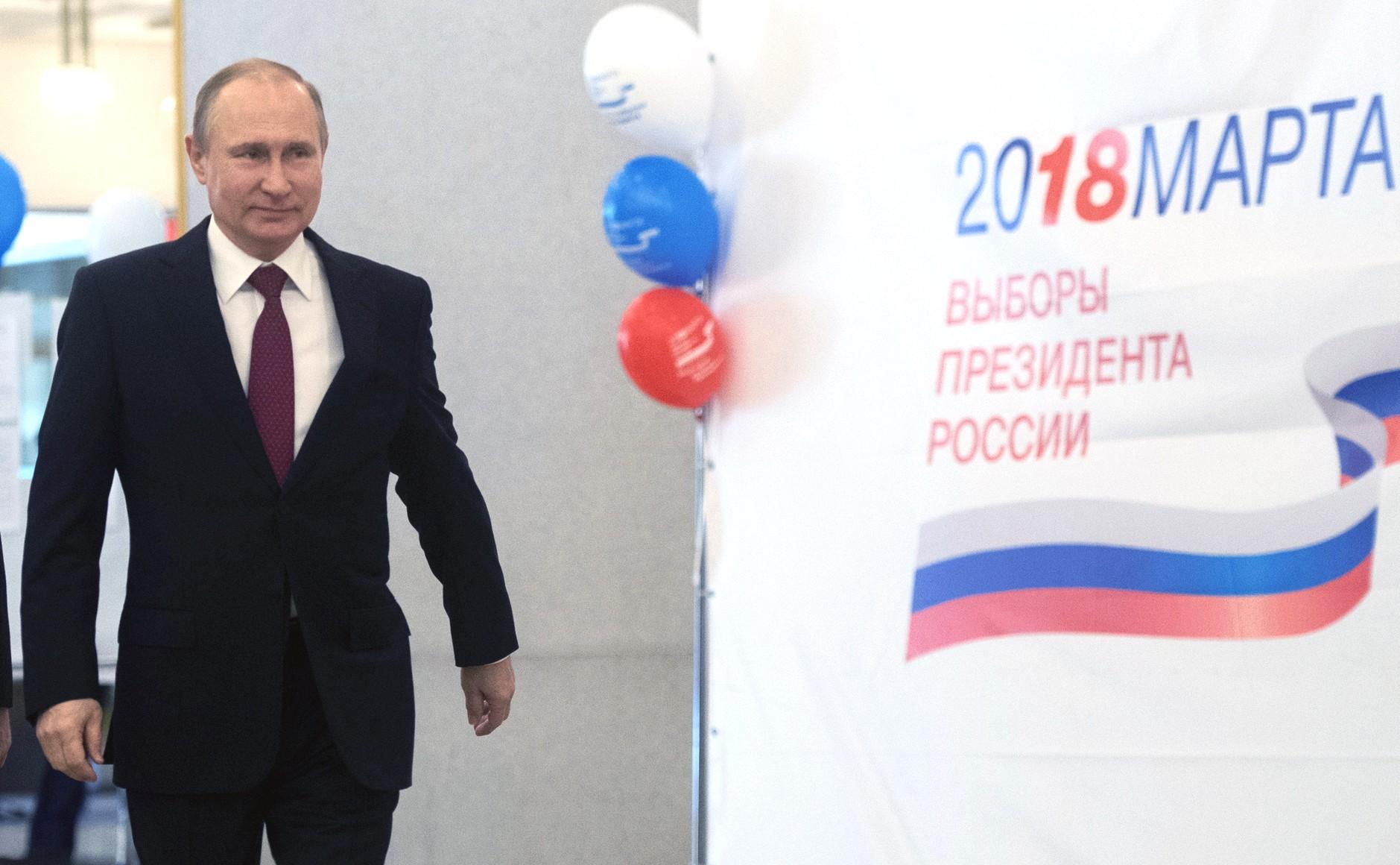 По предварительным данным Путин набрал на выборах президента 72,7% голосов