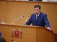 Евгений Куйвашев во время выступления в ЗакСО