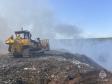 В Верхней Пышме пожарные продолжают бороться с пожаром на полигоне ТБО