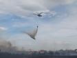 В борьбе с крупным пожаром в Кургане задействовали авиацию. Эвакуированы 50 человек