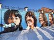 Британский художник увековечил The Beatles на берегу Исети (фото)