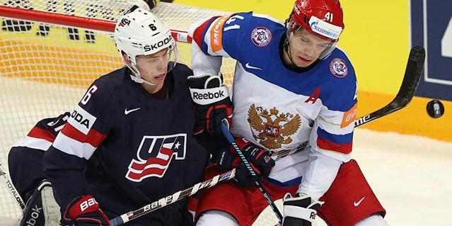 Сборная России добилась победы над командой США во втором полуфинальном матче чемпионата мира, переиграв соперника со счетом 4:0.