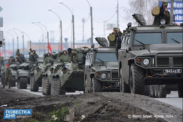 В Екатеринбурге военную технику готовят к Параду Победы