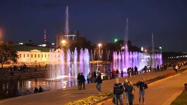 музыкальный фонтан в Екатеринбурге