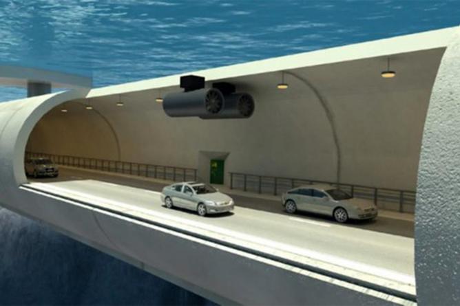 В Норвегии разработан амбициозный план – строительство первых в мире плавучих подводных туннелей