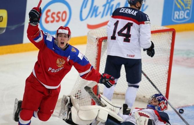 Молодежная сборная России по хоккею одержала четвертую победу на групповом этапе чемпионата мира
